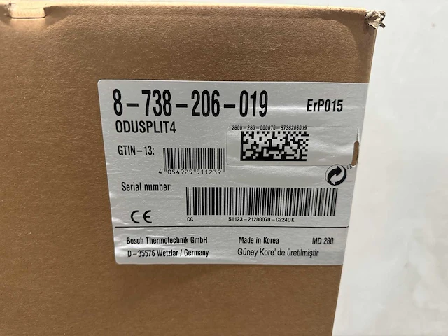 Nefit - bosch - enviline a/w split 5.0 b-s warmtepomp (binnen en buitenunit) - afbeelding 3 van  13