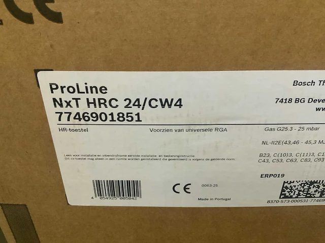 Nefit proline nxt hrc 24/cw4 hr ketel - afbeelding 7 van  7
