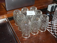 Negen cocktail glazen. - afbeelding 1 van  2