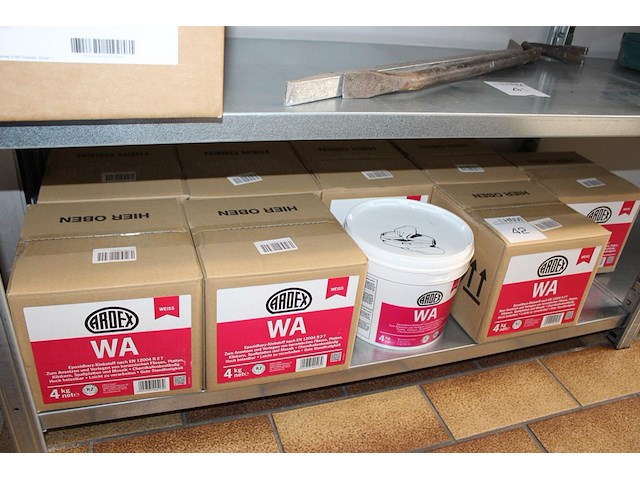 Negen dozen epoxyharslijm ardex wa a 4 kilo wit. - afbeelding 2 van  3