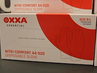 Negen dozen nitri comfort disposable handschoenen oxxa maten s, m, l en xl - afbeelding 2 van  2