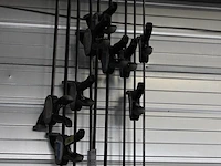Negen lijmklemmen/snelspanners ecotools waaronder 8 x 90 cm. - afbeelding 2 van  2