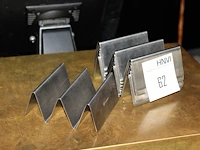 Negen menukaarthouders hendi. - afbeelding 2 van  2