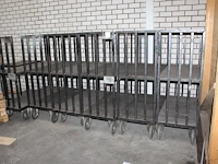 Negen transportkarren voornamelijk afm. 130 x 55 x 149 cm - afbeelding 1 van  2