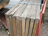 Negen tuinhekdelen. afmeting 168 x 80 cm. - afbeelding 2 van  3