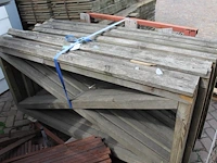 Negen tuinhekdelen. afmeting 168 x 80 cm. - afbeelding 3 van  3