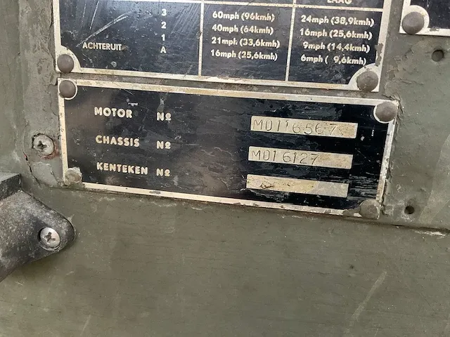Nekaf - m38 a1 - m38 a1 - legervoertuig “jeep” - afbeelding 11 van  25