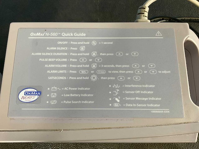 Nellcor n-560 / n550b pulsoxymeter (6x) - afbeelding 4 van  8