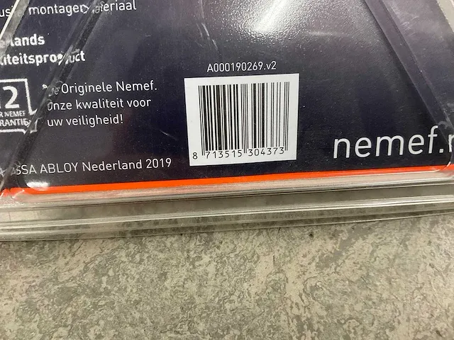 Nemef - 3730 - deurgreep zwart recht (7x) - afbeelding 4 van  4