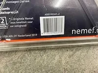 Nemef - 3730 - deurgreep zwart recht (7x) - afbeelding 4 van  4