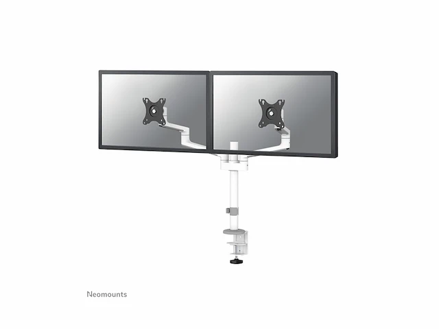 Neomounts ds60425wh2 full motion monitorarm / bureausteun wit - afbeelding 1 van  5
