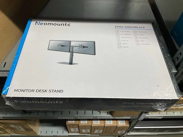 Neomounts fpma-d865dblack monitorsteun - afbeelding 1 van  2