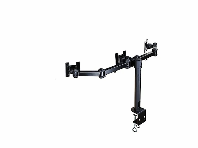 Neomounts fpmad960d3 full motion monitorarm 3 schermen 1021 klem zwart - afbeelding 1 van  3