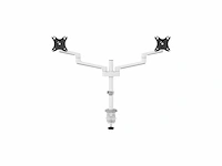 Neomounts next lite ds60-425wh2 monitorarm 2 schermen - 17-27 - 0-8 kg/scherm -wit - afbeelding 2 van  3