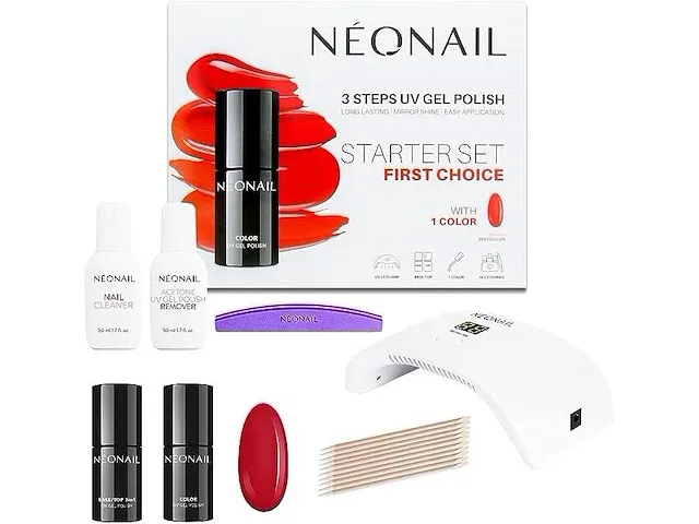 Neonail starterset first choice rood - afbeelding 2 van  5