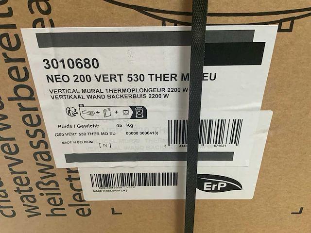 Neotherme 200 vert 530 ther electrische boiler - afbeelding 2 van  5
