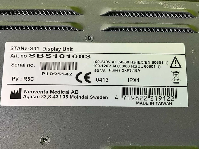 Neoventa stan s31 patiëntmonitor - afbeelding 7 van  7