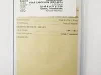 Nephrite 1.09ct aig certified - afbeelding 3 van  4