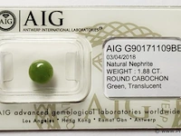 Nephrite 1.88ct aig certified