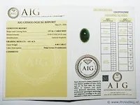 Nephrite 6.46ct aig certified - afbeelding 4 van  4