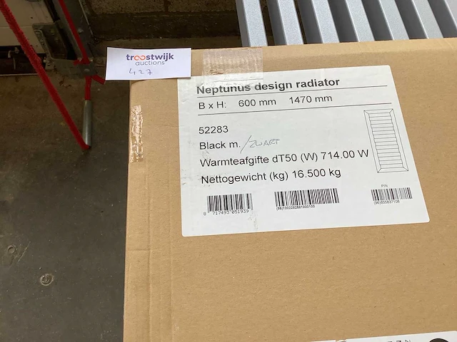 Neptunus - 52283 - designradiator 147x60 cm. - afbeelding 4 van  7