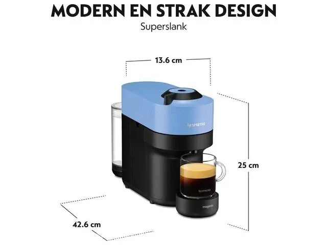 Nespresso - magimix - vertuo pop - blauw nespresso - afbeelding 1 van  6