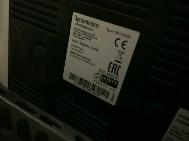 Nespresso gemini 220 espressomachine - afbeelding 3 van  3