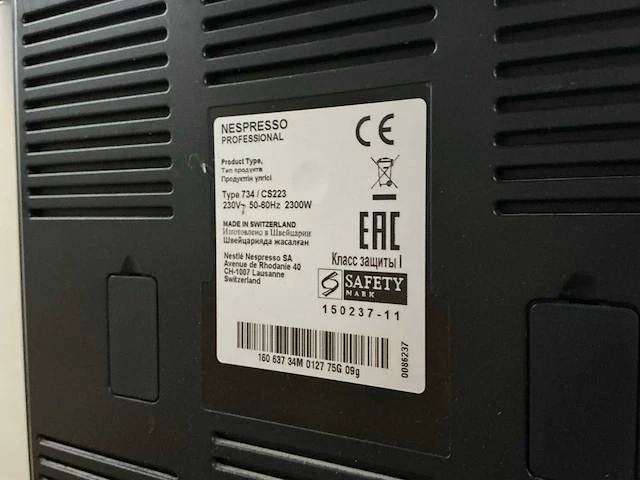 Nespresso gemini 220 espressomachine - afbeelding 6 van  7
