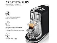 Nespresso sage creatista plus - koffiecupmachine - black truffle nespresso - afbeelding 3 van  5