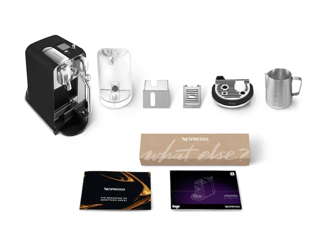 Nespresso sage creatista plus - koffiecupmachine - black truffle nespresso - afbeelding 4 van  5