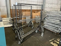 Nestelbaar mobiel kledingrek (4x) - afbeelding 1 van  3