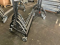 Nestelbaar mobiel kledingrek (4x) - afbeelding 2 van  3