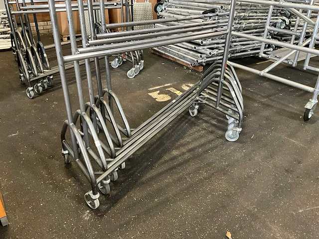 Nestelbaar mobiel kledingrek (5x) - afbeelding 4 van  4
