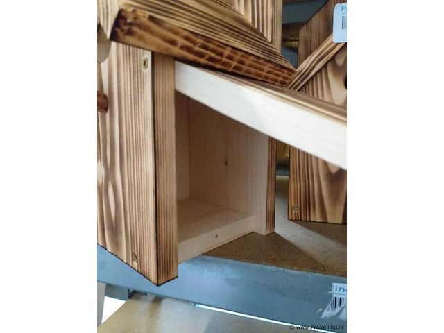 Nestkasten - gevlamd hout - 5 stuks - afbeelding 3 van  4