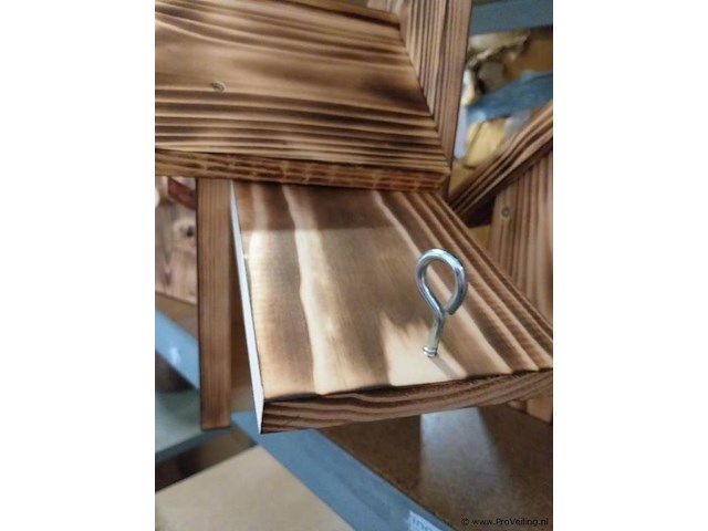 Nestkasten - gevlamd hout - 5 stuks - afbeelding 4 van  4