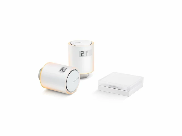 Netatmo slimme radiatorknop multi room starterpack 2 werkt met google home & apple homekit - afbeelding 1 van  4