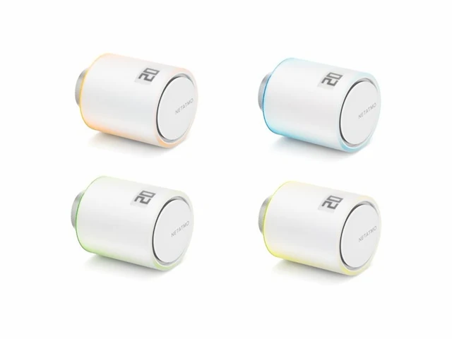 Netatmo slimme thermostaatknop - 1 stuks uitbreiding - geschikt voor google home, alexa &apple homekit - afbeelding 2 van  4