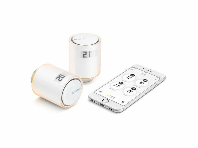 Netatmo slimme thermostaatknop - 1 stuks uitbreiding - geschikt voor google home, alexa &apple homekit - afbeelding 3 van  4