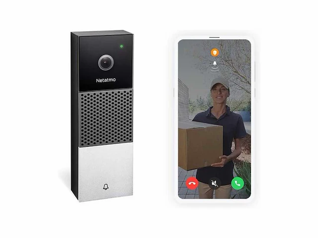 Netatmo slimme video deurbel met camera - afbeelding 1 van  3