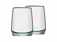 Netgear orbi rbk862s mesh wifi wifi versterker wifi 6 6000 mbps tri-band 2-pack wit - afbeelding 1 van  4