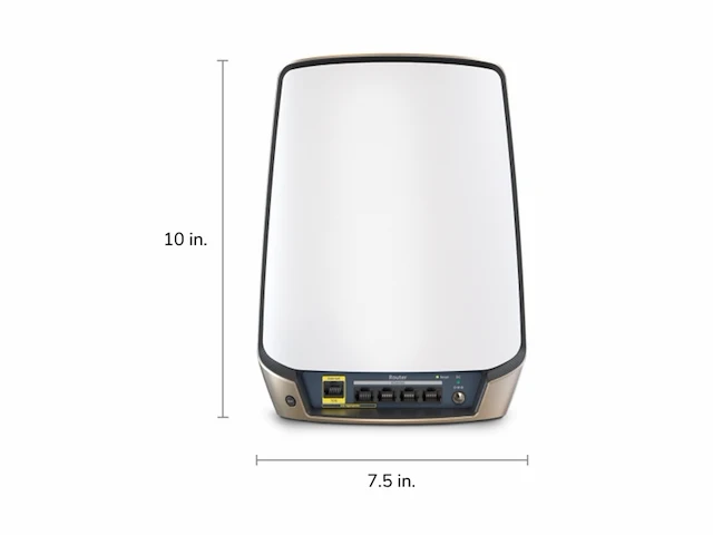 Netgear orbi triband wifi 6 router (rbr860s) dekking tot 180 m 100 apparaten internetpoort van 10 gigabit - afbeelding 2 van  6