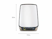 Netgear orbi triband wifi 6 router (rbr860s) dekking tot 180 m 100 apparaten internetpoort van 10 gigabit - afbeelding 2 van  6