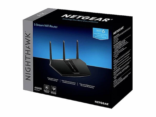 Netgear rax30 wifirouter 2.4 gbit/s zwart - afbeelding 3 van  5