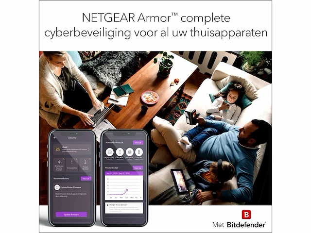Netgear rax30 wifirouter 2.4 gbit/s zwart - afbeelding 4 van  5