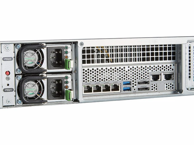 Netgear ready nas 4312x e3-1245v5 ethernet lan rack (2u) zwart nas - afbeelding 1 van  5