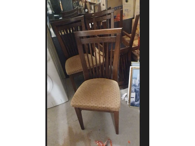Nette gestofeerde kamer stoelen aantal 4 stuks. - afbeelding 1 van  3