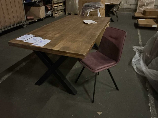 Nevis eetkamertafel (200x100x75 cm) - afbeelding 2 van  5
