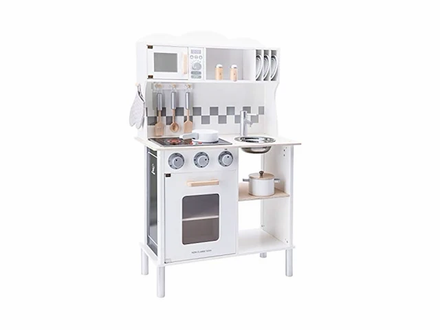 New classic toys kinderkeuken modern elektrische kookplaat wit 11068 - afbeelding 1 van  4