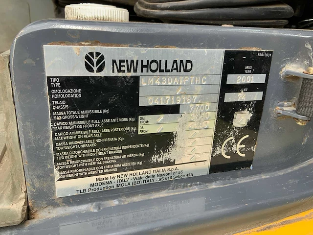 New holland - 2001 - lm430 - verreiker - afbeelding 47 van  51
