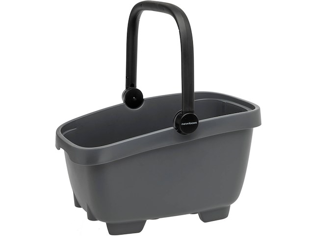 New looxs clipper racktime 2.0 fietsmand achterop voor racktime 2.0 bagagedrager antraciet - afbeelding 1 van  5